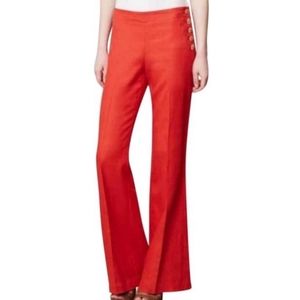 Anthropologie Elevenses Edisto red linen p…